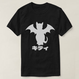 GOTHIC KITTY BAT CAT JAPANESE SHIRT