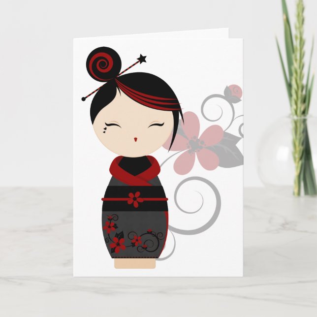 Gothic Kokeshi Card (Front)