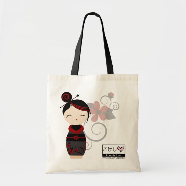 Gothic Kokeshi Tote Bag (Front)