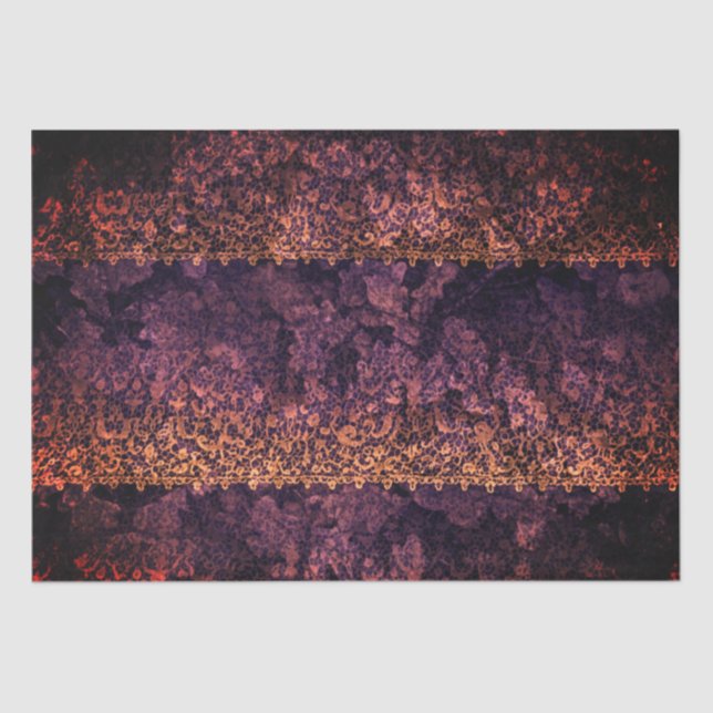 Gothic Lace Colourful  Decoupage Tissue Paper (Front)