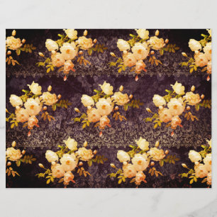 Gothic Lace with Roses paper