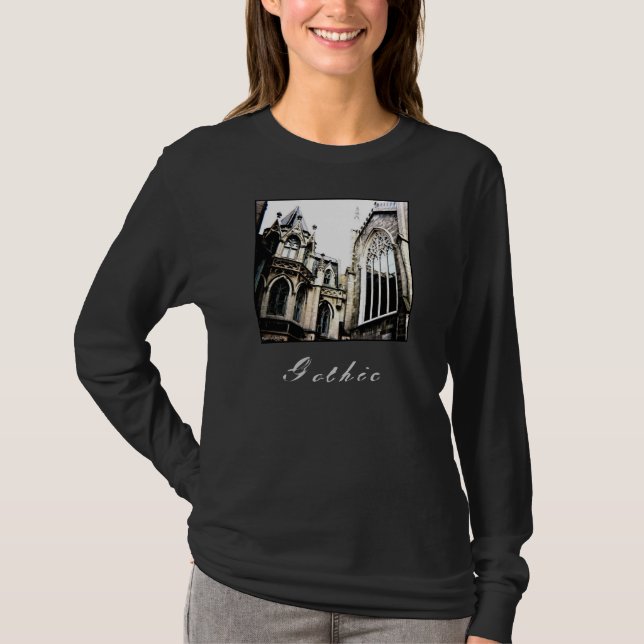 'Gothic' Ladies' Long-Sleeve T-shirt (Front)