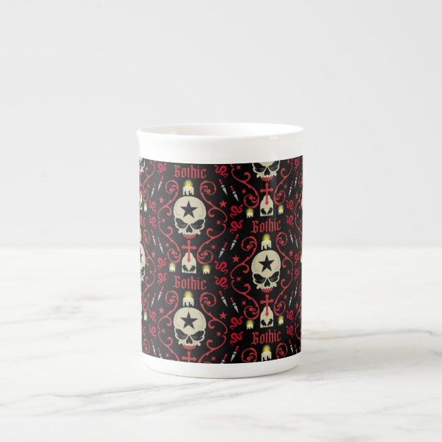 Gothic Lamp And Accessories Bone China Mug (Front)