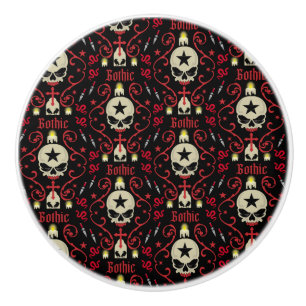 Gothic Lamp And Accessories Ceramic Knob
