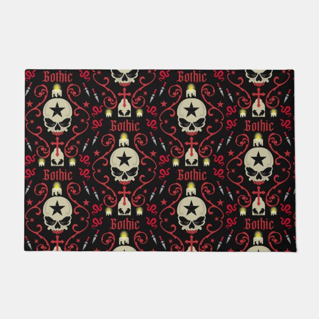 Gothic Lamp And Accessories Doormat (Front)