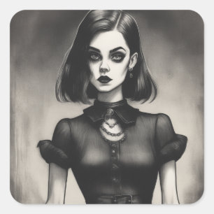 Gothic LBD Sticker for Elegant Style