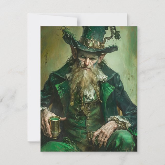 Gothic Leprechaun Card (Front)