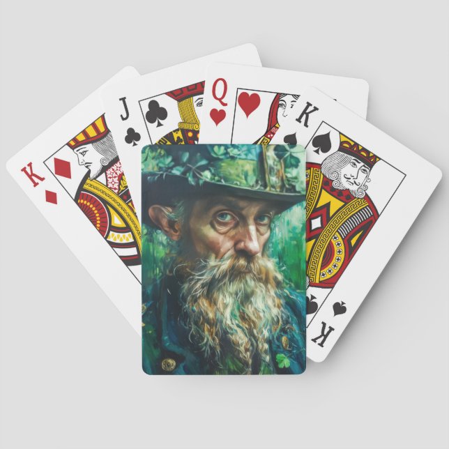 Gothic Leprechaun Playing Cards (Back)