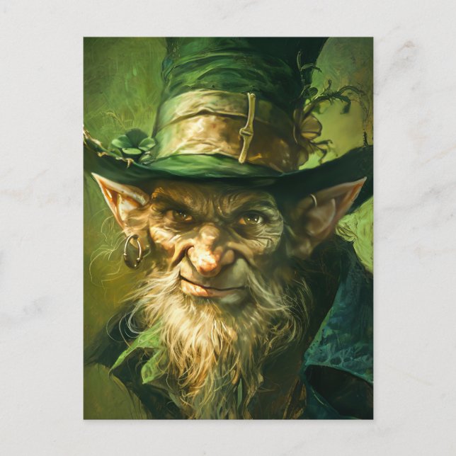 Gothic Leprechaun Postcard (Front)