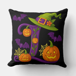 Gothic Letter L Personalised Throw Pillow