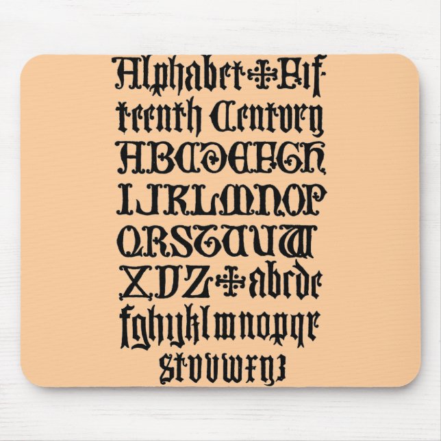 Gothic Letters Mouse Pad (Front)