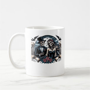 Gothic Love Till Death Do Us Part Romantic Style Coffee Mug