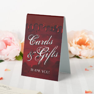Gothic Luxe   Black and Blood Red Cards Gifts