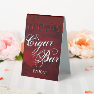 Gothic Luxe   Black and Blood Red Cigar Bar