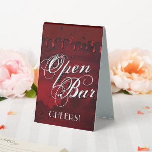 Gothic Luxe   Black and Blood Red Open Bar