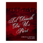 Gothic Luxe | Black and Red Bloody Drip Welcome