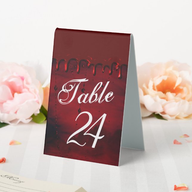 Gothic Luxe | Red and Black Gory Blood Drip (In SItu (Wedding))