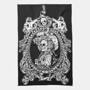 Gothic Maiden Tea Towel