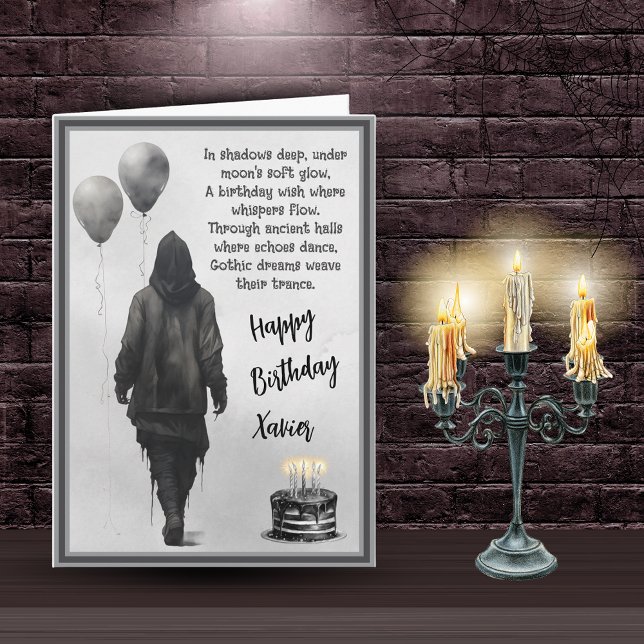 Gothic Male Birthday Card (Creator Uploaded)