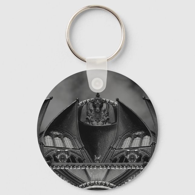 Gothic Mansion Key Ring (Front)