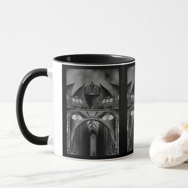 Gothic Mansion Mug (With Donut)