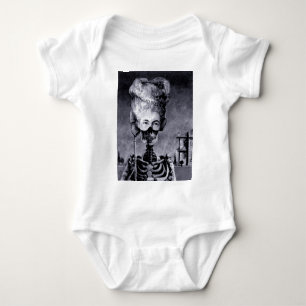 Gothic Masked Halloween Skeleton Baby Bodysuit
