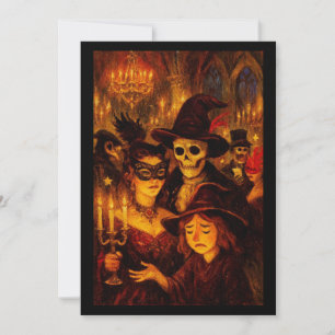 Gothic Masquerade Halloween Party Invitation