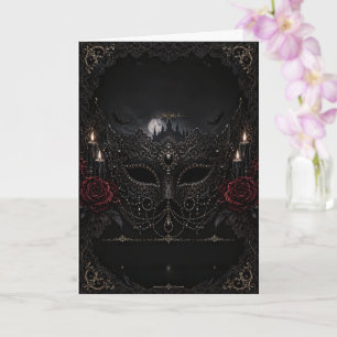 Gothic Masquerade Moon Castle Invitation