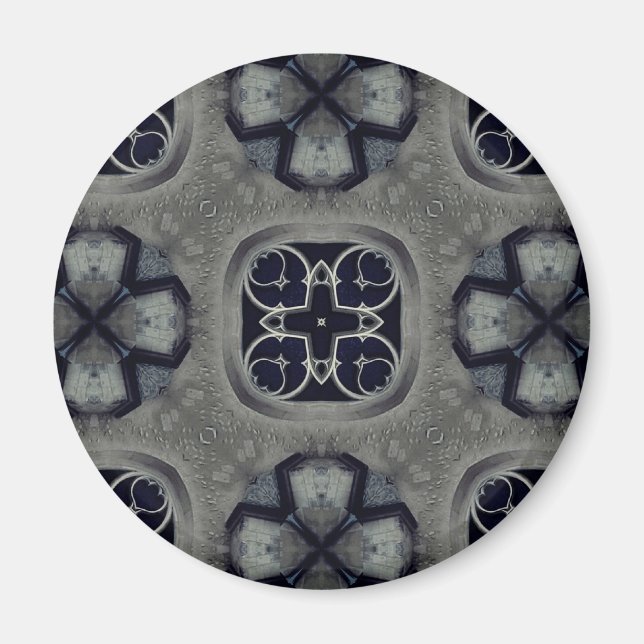 Gothic mediaeval detailed pattern magnet (Front)