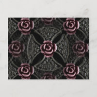 Gothic mediaeval rose cross