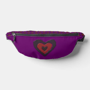 Gothic Melting Love Heart Bum Bags