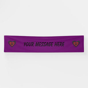 Gothic Melting Love Heart Custom Banner