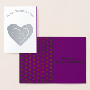 Gothic Melting Love Heart Foil Card