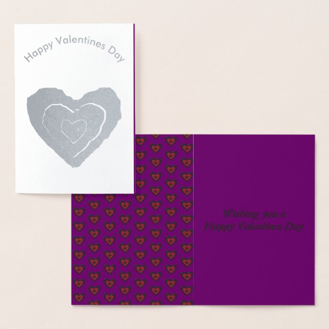 Gothic Melting Love Heart Foil Card (Display)