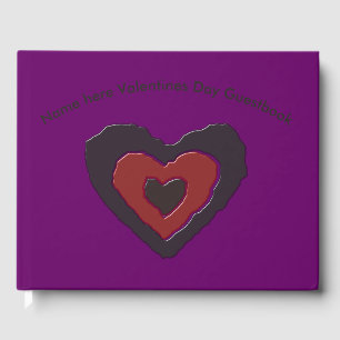 Gothic Melting Love Heart Guestbook