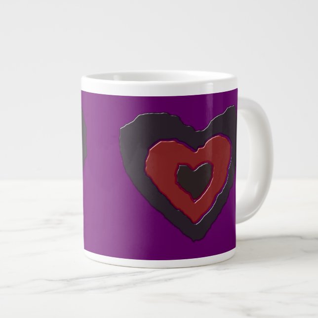Gothic Melting Love Heart Mug (Front Right)