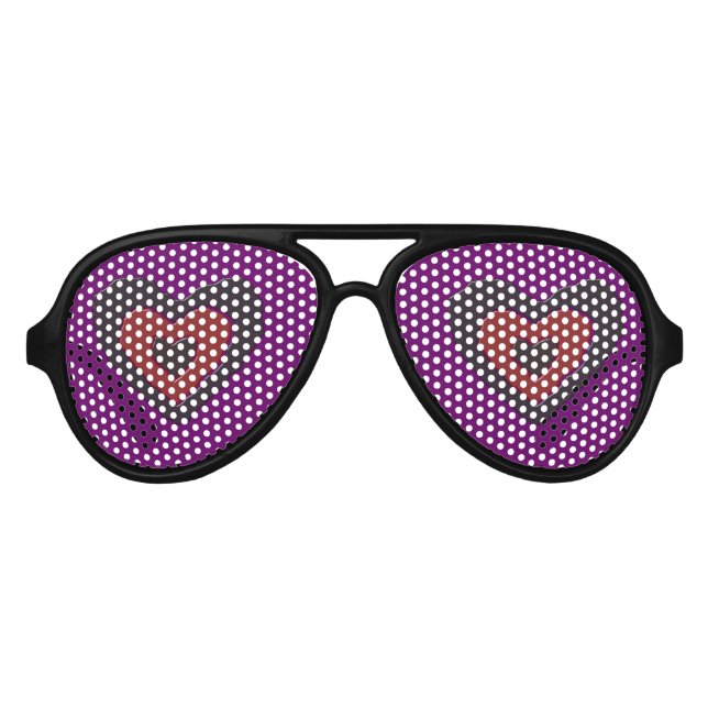 Gothic Melting Love Heart Party Shades (Front)