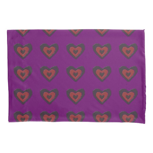 Gothic Melting Love Heart Pillowcase (Front)