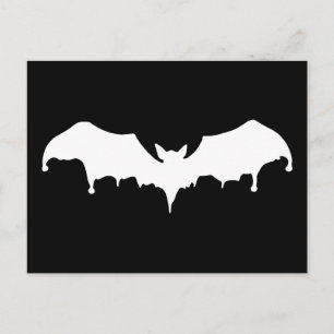 Gothic Melting Vampire Bat Postcard