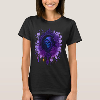 Gothic Mirror Grim Reaper Art T-Shirt