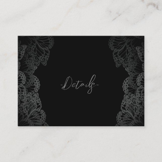 Gothic Monarch Details Enclosure Card (Front)