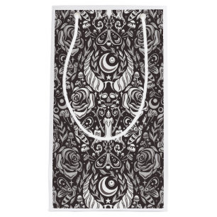 Gothic monochrome pattern small gift bag