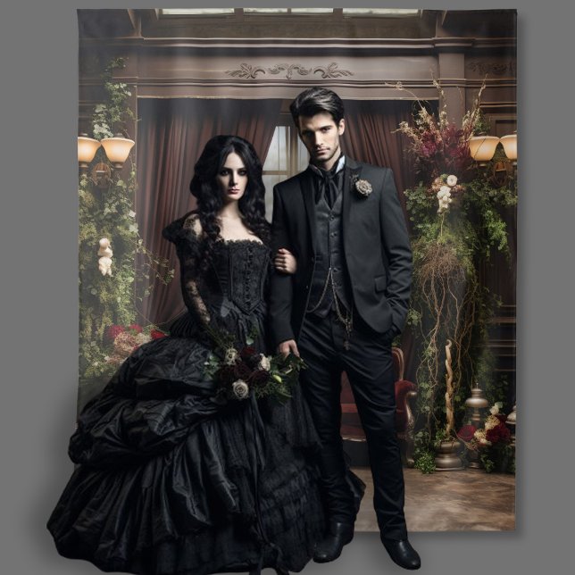 Gothic Moody Dark Victorian Burgundy Parlour Tapestry (Creator Uploaded)