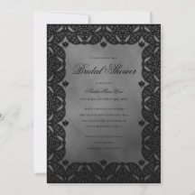 Gothic Moody Mediaeval Grey Bridal Shower