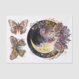 Gothic moon and steampunk 1 Art for Decoupage Tissue Paper