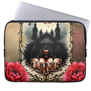 Gothic Moon –Eternal Love Beneath the Midnight Sky Laptop Sleeve