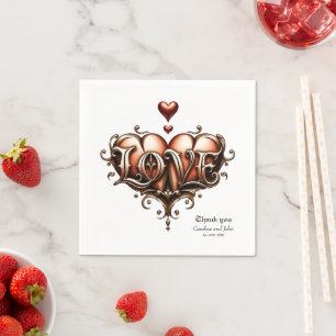 Gothic Moon –Eternal Love Beneath the Midnight Sky Napkin