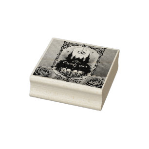 Gothic Moon –Eternal Love Beneath the Midnight Sky Rubber Stamp