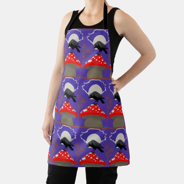 Gothic Mystical Raven Apron (Insitu)