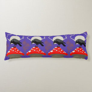 Gothic Mystical Raven Body Cushion